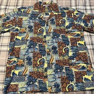 Island Vibes Men's Casual Button Down Shirt